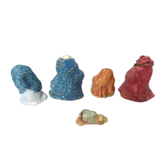 5 LaBerge Nativity Creche Manger SIGNED Vintage 91 92 93 Colorful Bible Rare - Picture 9 of 12